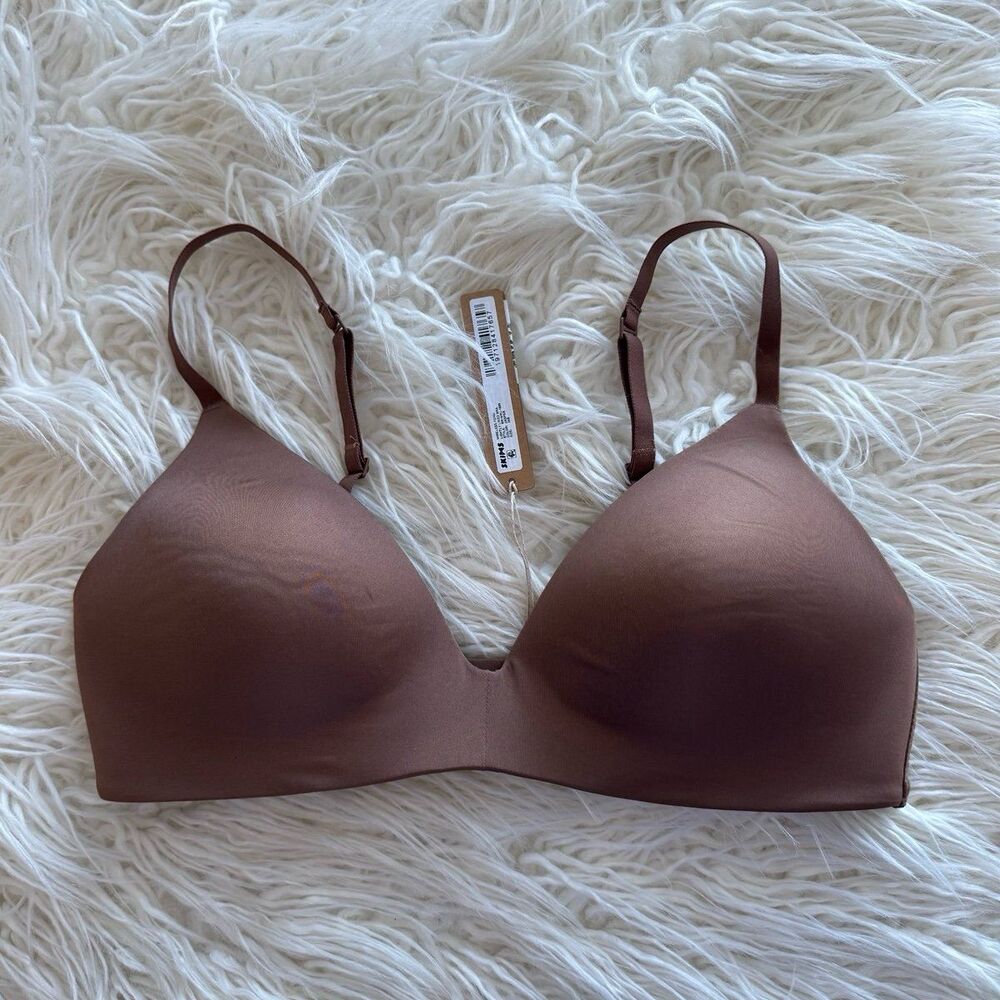 Skims Wireless Lightly Lined Bra Jasper Size 36B